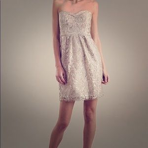 Jenny Yoo Hudson Dress in Sandstone size 16